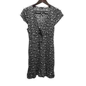 Abercrombie & Fitch Black and White Floral Mini Dress